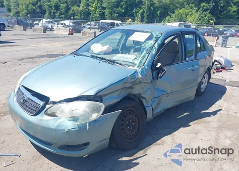 2006 Toyota Corolla Le из США, поврежденный, VIN 2T1BR32EX6C648291